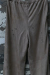 Mutedance 24 Autumn and Winter Loose Silk Cashmere Flower Dye Trousers MD-MD24FW51-SAND MD24FW50